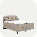 Łóżka tapicerowane z materacem