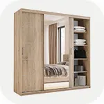 Szafy przesuwne z lustrem 200