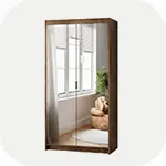 Szafy dwudrzwiowe z półkami i drążkiem