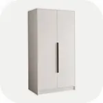 Szafy z półkami i drążkiem