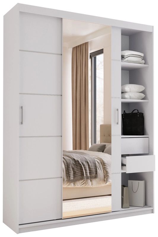 Szafa z lustrem do pokoju młodzieżowego 100 cm ABIES