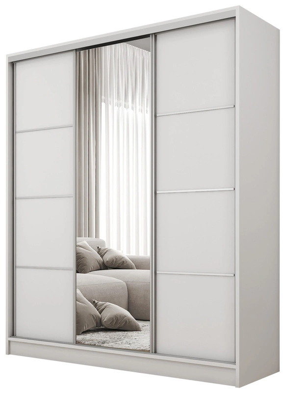 pol_pl_Biala-szafa-przesuwna-z-lustrem-160-cm-BEST-polki-drazki-26343_2