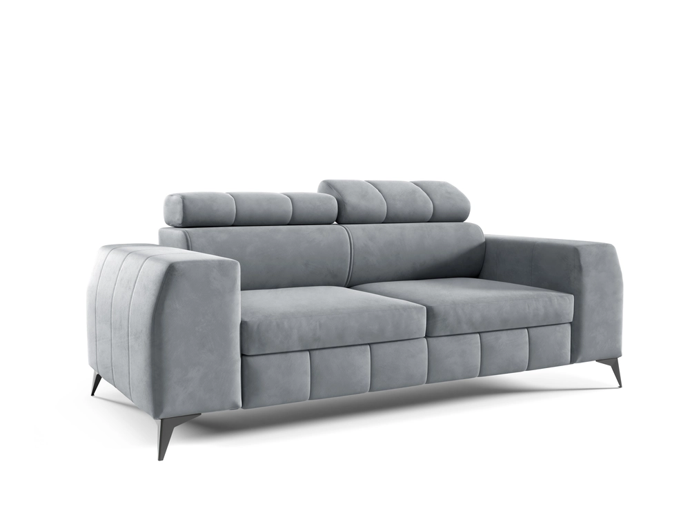 Dwuosobowa sofa do salonu z regulowanymi zagłówkami SOFFO