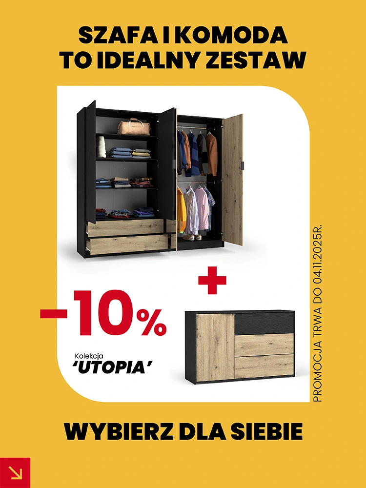 ZESTAW SZAFA I KOMODA