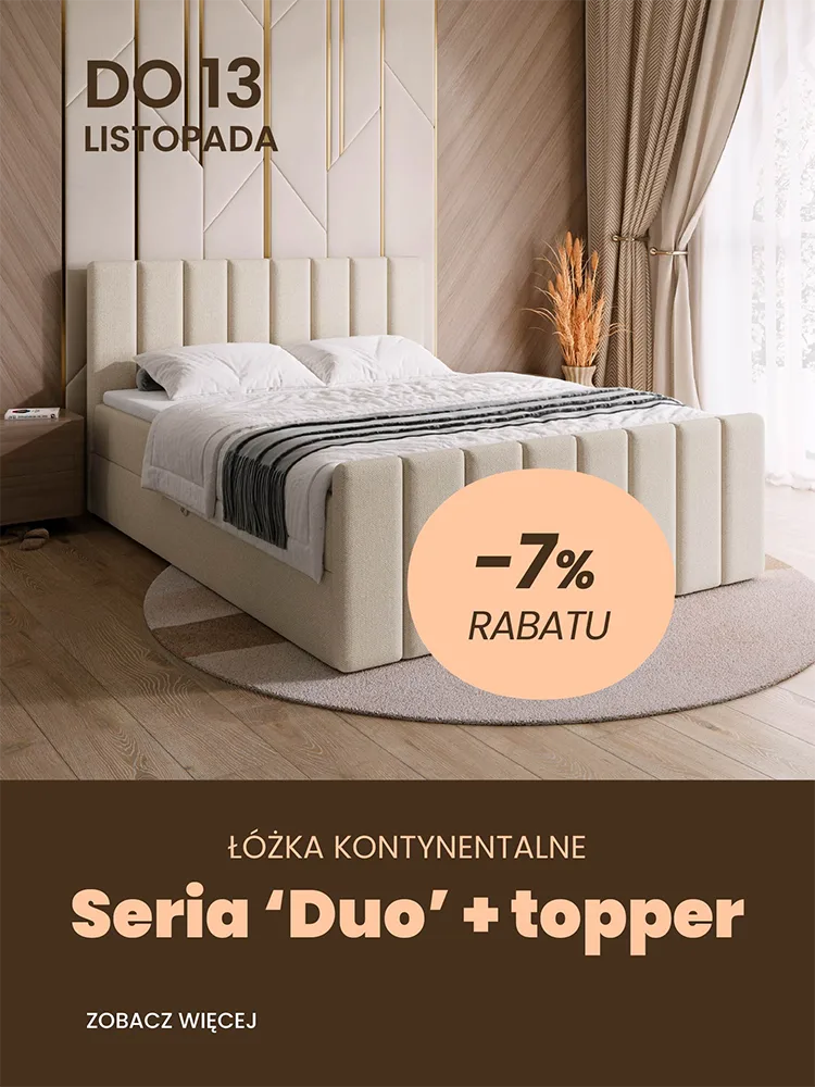 ŁÓŻKO DUO I TOPPER