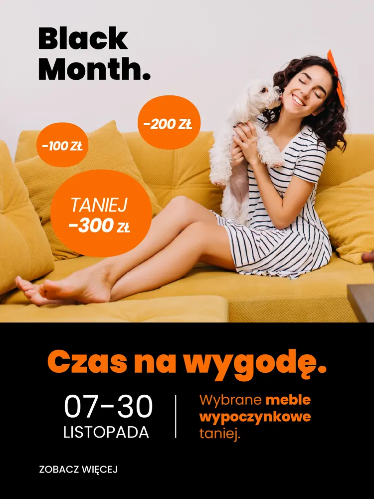 BLACK MONTH MEBLE WYPOCZYNKOWE TANIEJ
