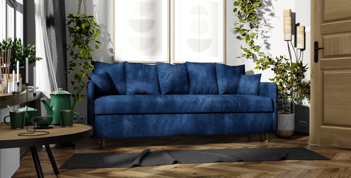 Jakie zasłony do granatowej kanapy wybrać, aby stworzyć eleganckie wnętrze?