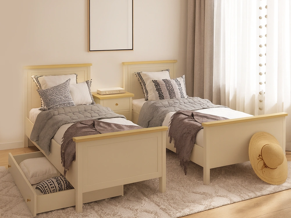 Jak ustawić dwa łóżka w jednym pokoju - pomysły na aranżację małej przestrzeni