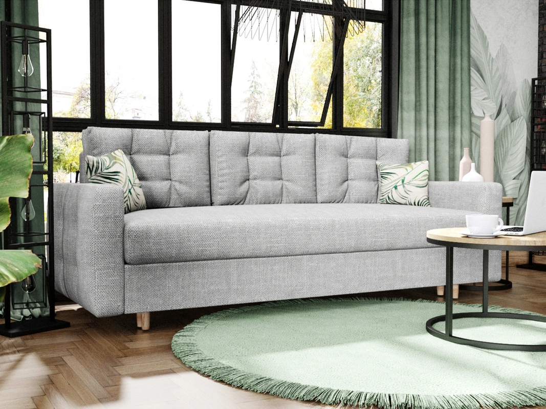 Poduszki na szarej kanapie - inspiracje, które ożywią Twój salon