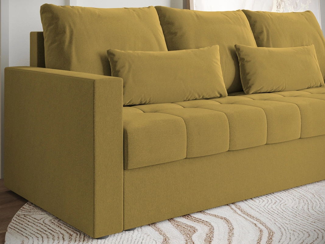 Żółta kanapa - aranżacje, które rozświetlą Twój salon