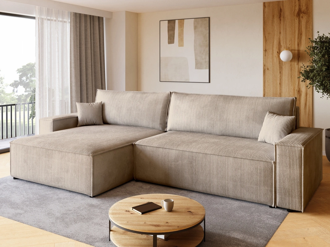 Beżowy narożnik - aranżacje, które udowadniają, że nie jest nudny!