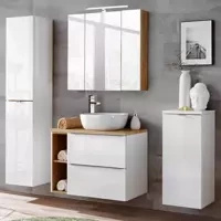 biały || dąb craft złoty