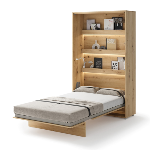 Półkotapczan pionowy 120x200 cm lenart BED CONCEPT BC-02 dąb artisan