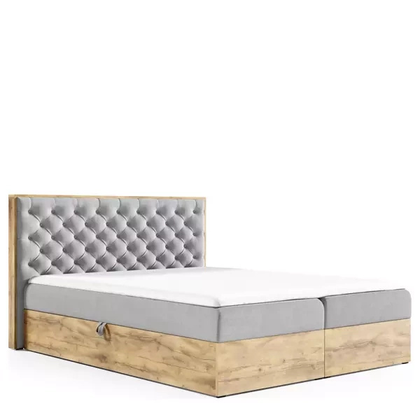 Duże łóżko do sypialni w stylu nowoczesnym 200x200 VALKY