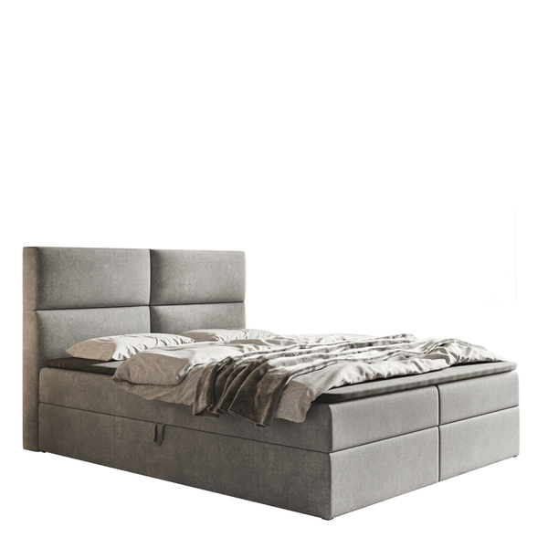 Nowoczesne łóżko kontynentalne z pojemnikiem 120x200 cm GEND