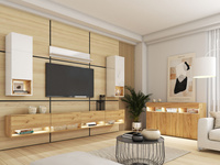 biały || dąb craft złoty