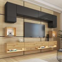 czarny || dąb craft złoty