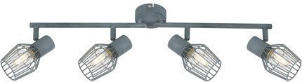 Lampa ścienna sufitowa listwa 4X40W E14 szary VIKING