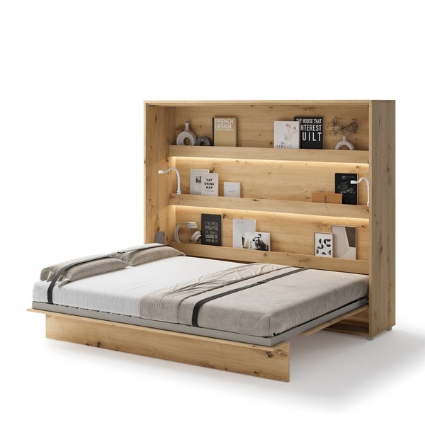 Poziomy półkotapczan Lenart 160x200 cm Lenart BED CONCEPT BC-14 dąb artisan