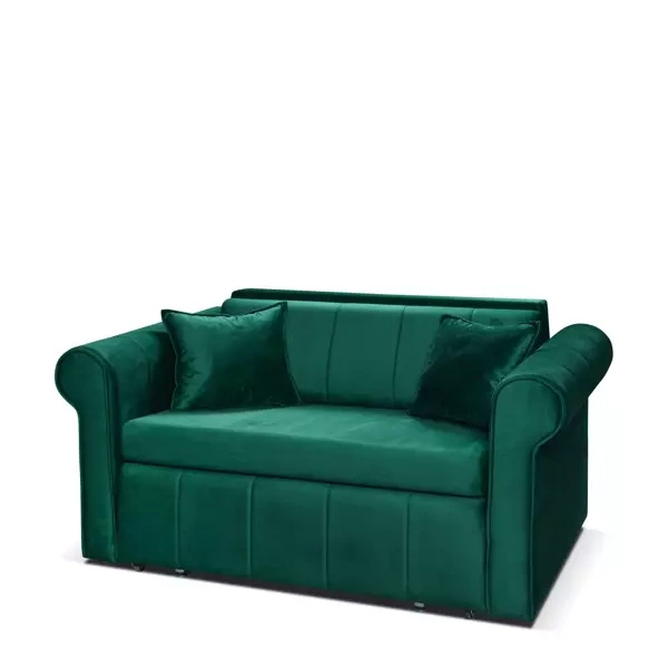 Sofa rozkładana z funkcją spania LACIO butelkowa zieleń