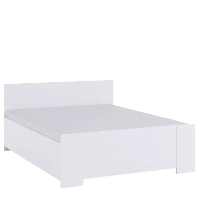 Białe łóżko do sypialni 160x200 BELLA